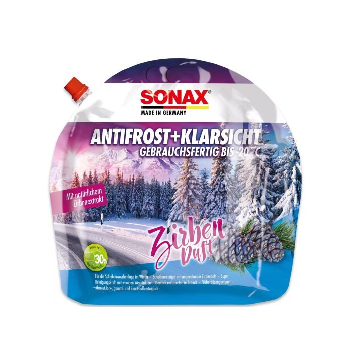 Антизамерзайка + чистый вид Sonax до -20 °C Кедр 3л (131441)