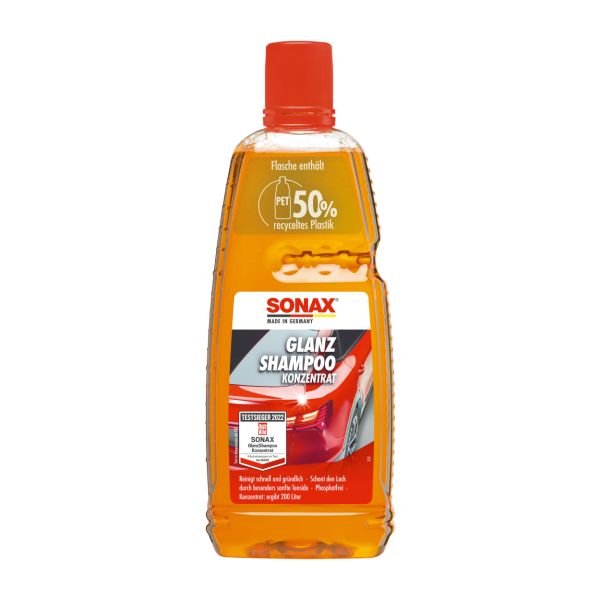 Концентрированный шампунь с блеском SONAX Glanz Shampoo Konzentrat 1 л (314300) Концентрированный шампунь с блеском SONAX Glanz Shampoo Konzentrat 1 л (314300)