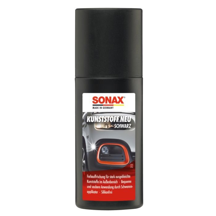 Чернитель пластика с аппликатором 100 мл SONAX Plastic New Black (409100)