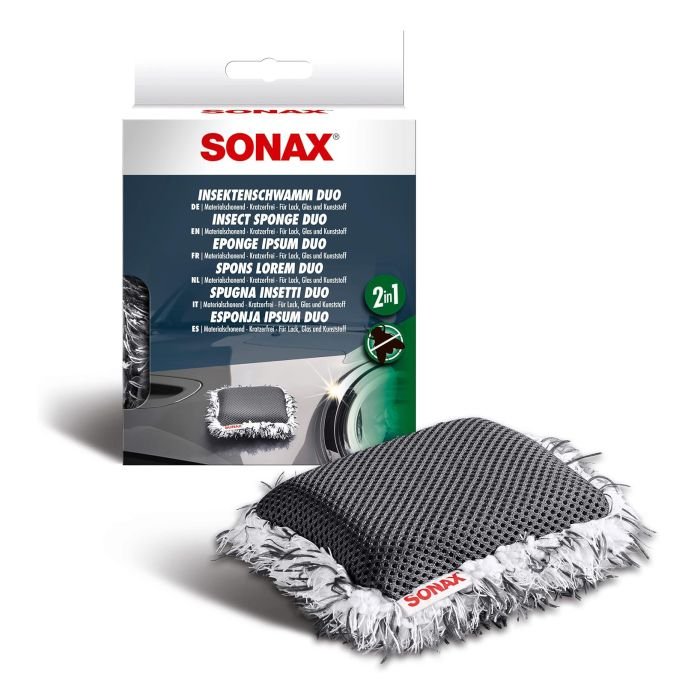 Двухсторонняя губка Sonax для удаления насекомых и птичьего помета (427200)