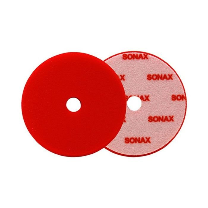Полировальный круг твёрдый красный 143 мм SONAX Dual Action Cut Pad (493400)