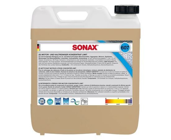 Очиститель двигателя 10 л SONAX Motor+Kaltreiniger (607600)