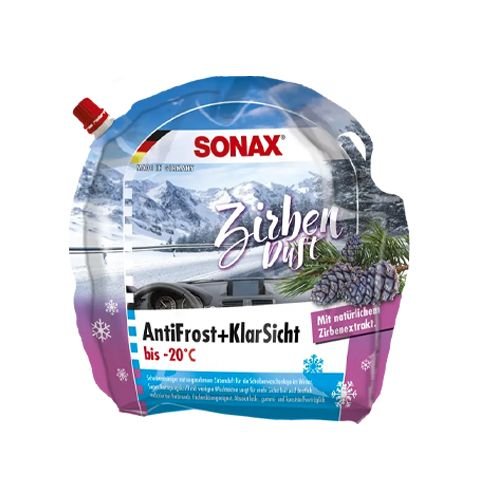 Антизамерзайка + чистый вид Sonax до -20 °C Кедр 3л (133441)