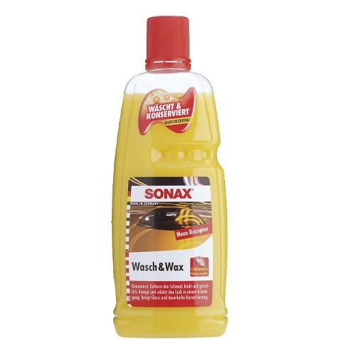 Автошампунь-концентрат с воском SONAX Wash and Wax 1л (313341)