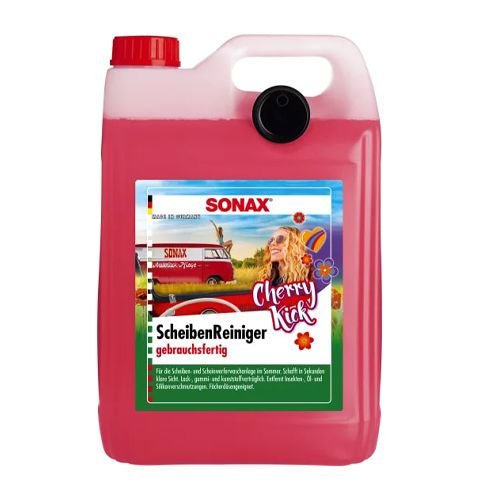 Готовая жидкость в бачок омывателя Sonax Cherry Kick 5л (392500)