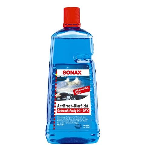 Готовая жидкость в бачок омывателя Sonax Antifrost + KlarSicht -20°С зимний 2л (332541)