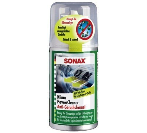 Очиститель кондиционера антибактериальный с ароматом лимона Sonax Clima Clean Green Lemon 100мл (323400)