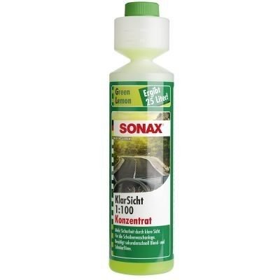 Жидкость в бачок омывателя SONAX летняя концентрат 1:100 Лайм 250 мл (386141)