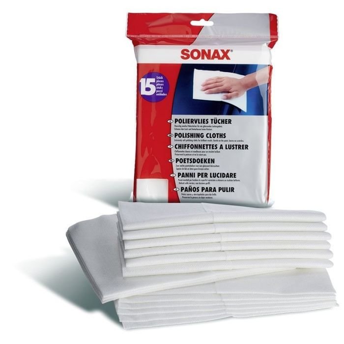 Серветки тканинні для полірування 15 шт SONAX (422200)