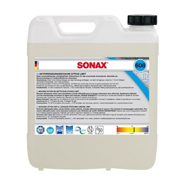 Активная пена SONAX цитрус, 10л (608600)