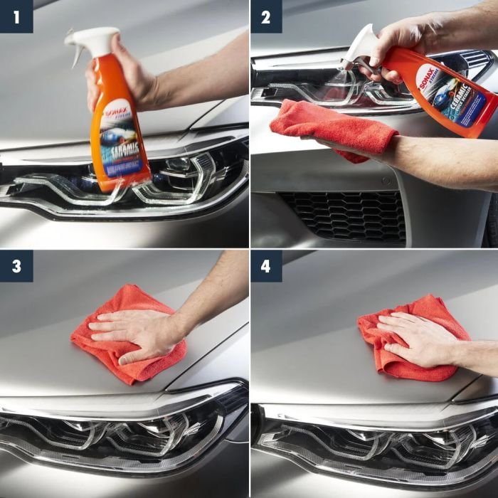 Салфетка из микрофибры для кузова SONAX 40х40 (416200)