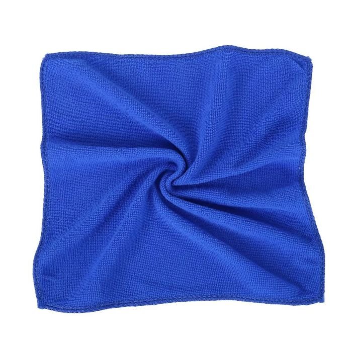 Салфетки из микрофибры для ухода за автомобилем 30×30см Синие 5шт (BB007)