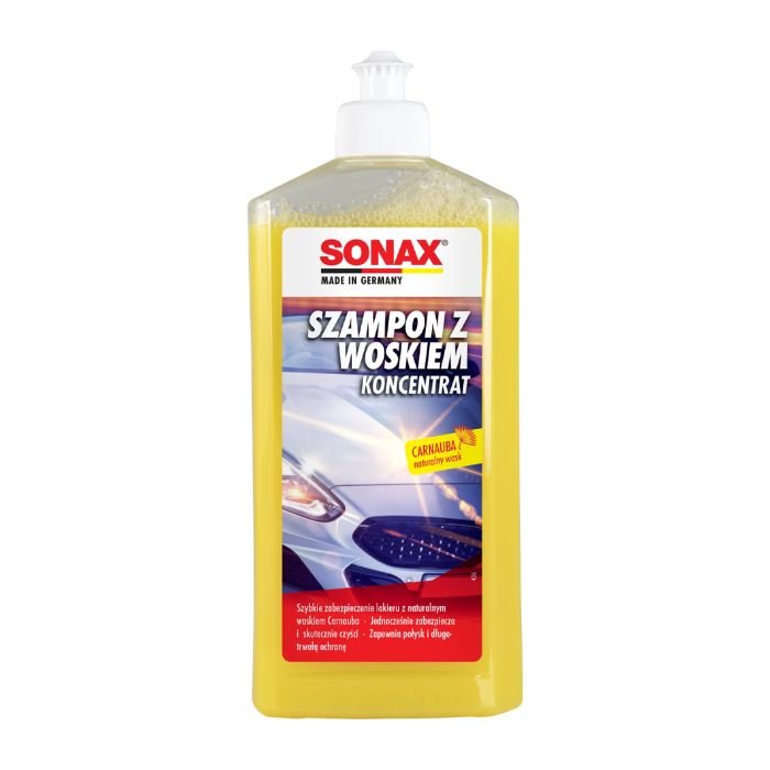 Автошампунь-концентрат с воском SONAX Wash and Wax 500 мл (313200)