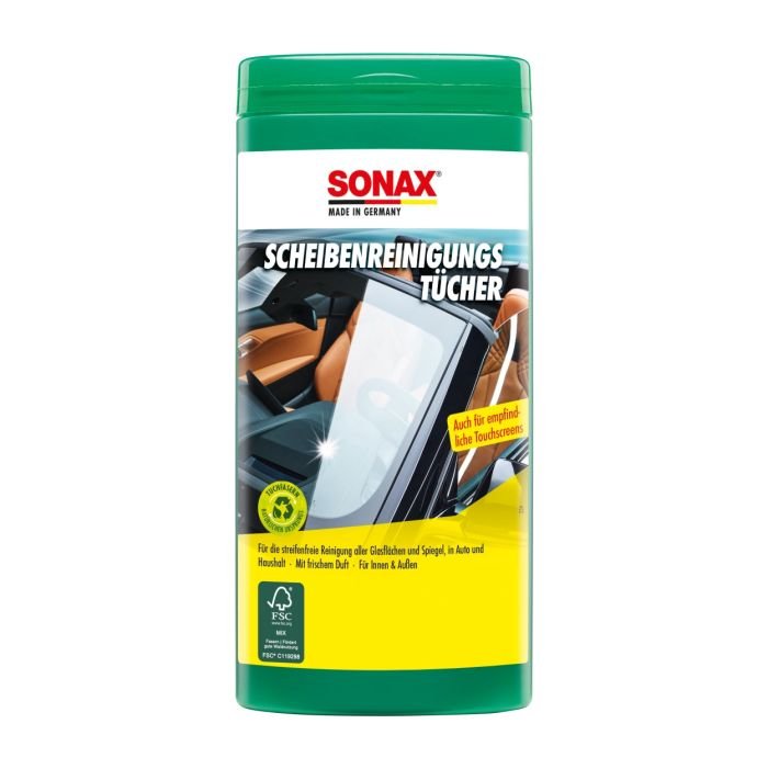 Салфетки для очистки стекол автомобиля Sonax 25шт (412000)