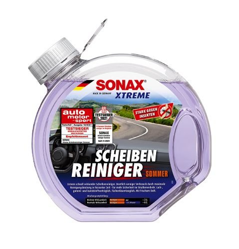 Жидкость в бачок омывателя летняя SONAX XTREME Windscreen wash ready-to-use 3л (272400)