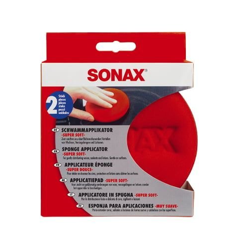 Супермягкая губка-аппликатор 2 шт SONAX Schwammapplikator Super Soft (417141)