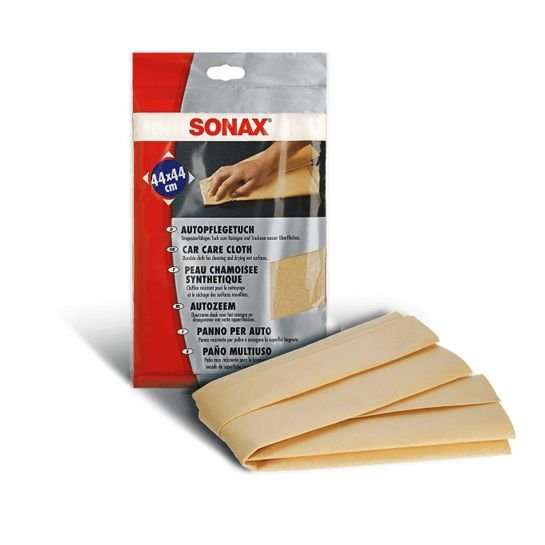 Тряпка для сушки авто из искусственной замши SONAX Car Care Cloth 44х44 (419200)