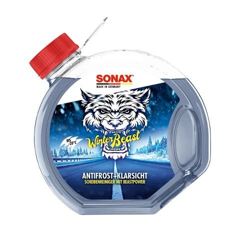 Жидкость в бачок омывателя Sonax WinterBeast Antifrost+Klarsicht зимний -20 °C 3л (135400)